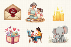 Mother's Day Clipart Bundle 4 - CraftNest - Digital Crafting and Art