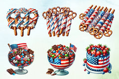 4th of July Desserts Clipart Bundle - CraftNest - Digital Crafting and Art