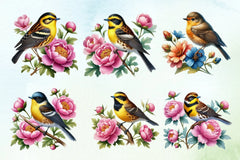 Spring Bird Clipart Bundle - CraftNest - Digital Crafting and Art