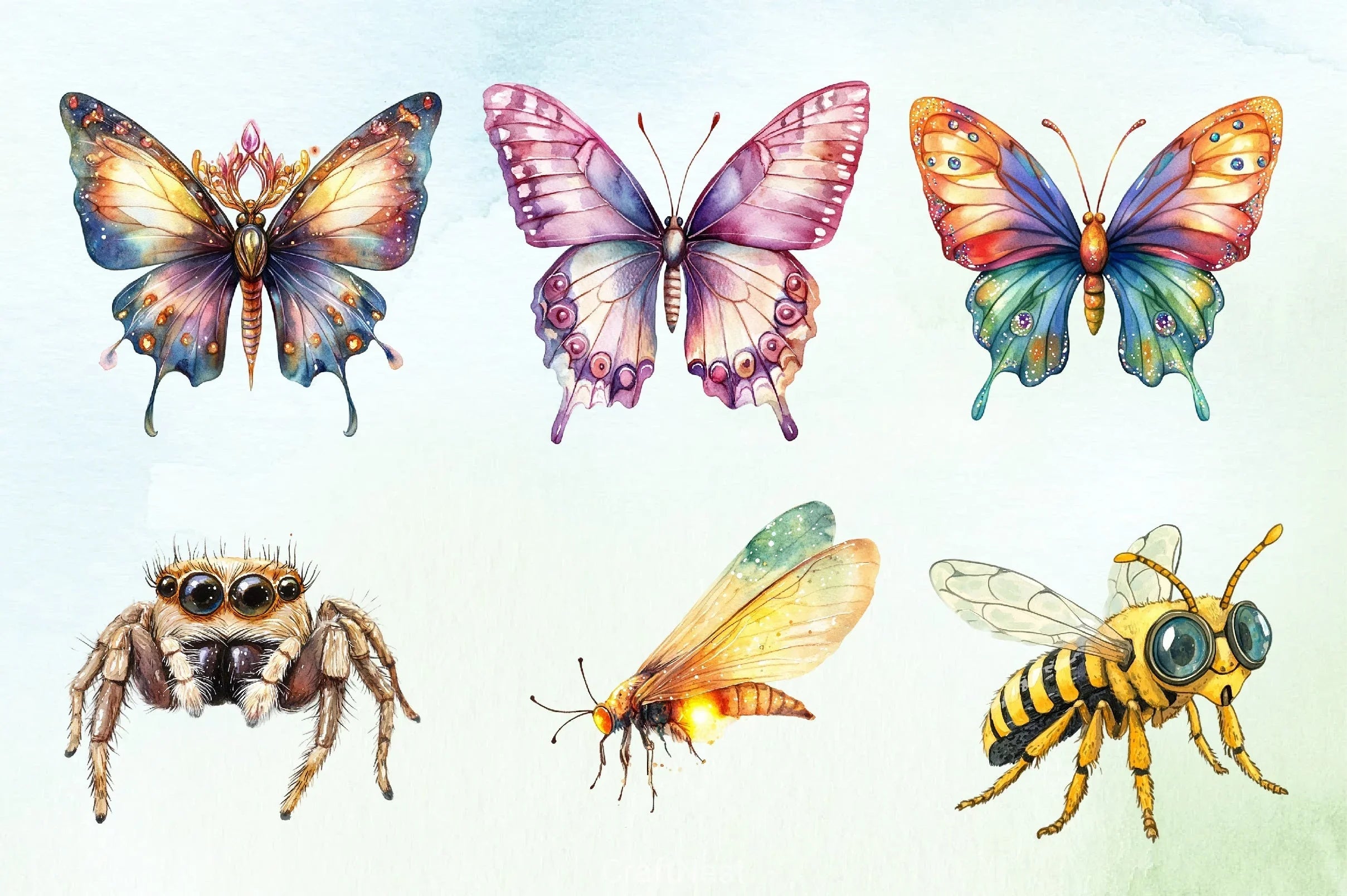 Quirky Insects & Animals Clipart Bundle - CraftNest - Digital Crafting and Art