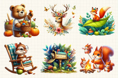 Whimsical Autumn Clipart Bundle - CraftNest - Digital Crafting and Art