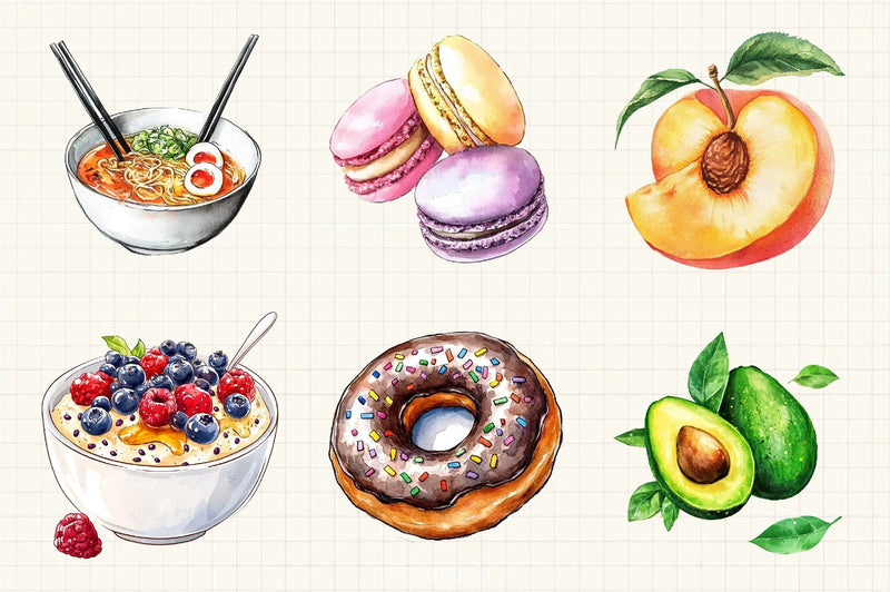 Foods Clipart Bundle - CraftNest - Digital Crafting and Art