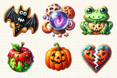 Halloween Cookies Clipart Bundle 6 - CraftNest - Digital Crafting and Art