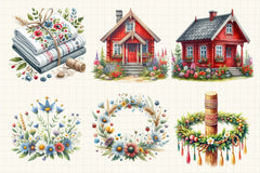 Nordic Summer Clipart Bundle 3 - CraftNest - Digital Crafting and Art
