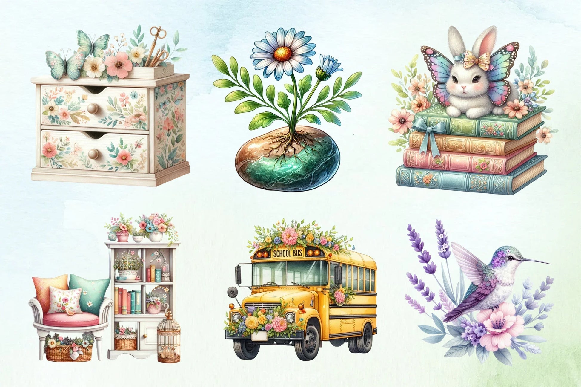 Spring School Clipart Bundle 9 - CraftNest - Digital Crafting and Art