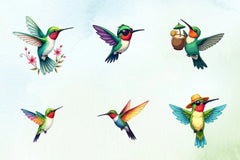 Cute Dabbing Hummingbird Clipart Bundle 8 - CraftNest - Digital Crafting and Art