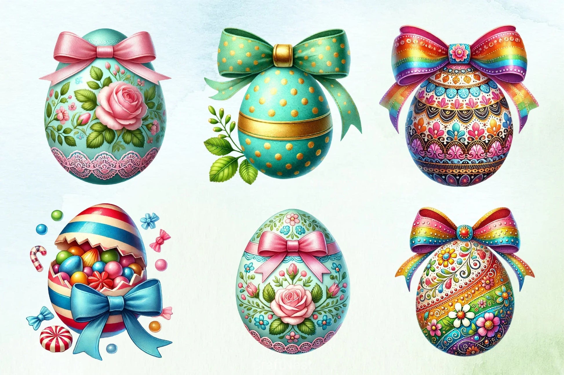 Easter Egg Clipart Bundle 8 - CraftNest - Digital Crafting and Art