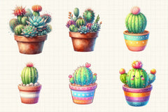 Cactus Clipart Bundle 3 - CraftNest - Digital Crafting and Art