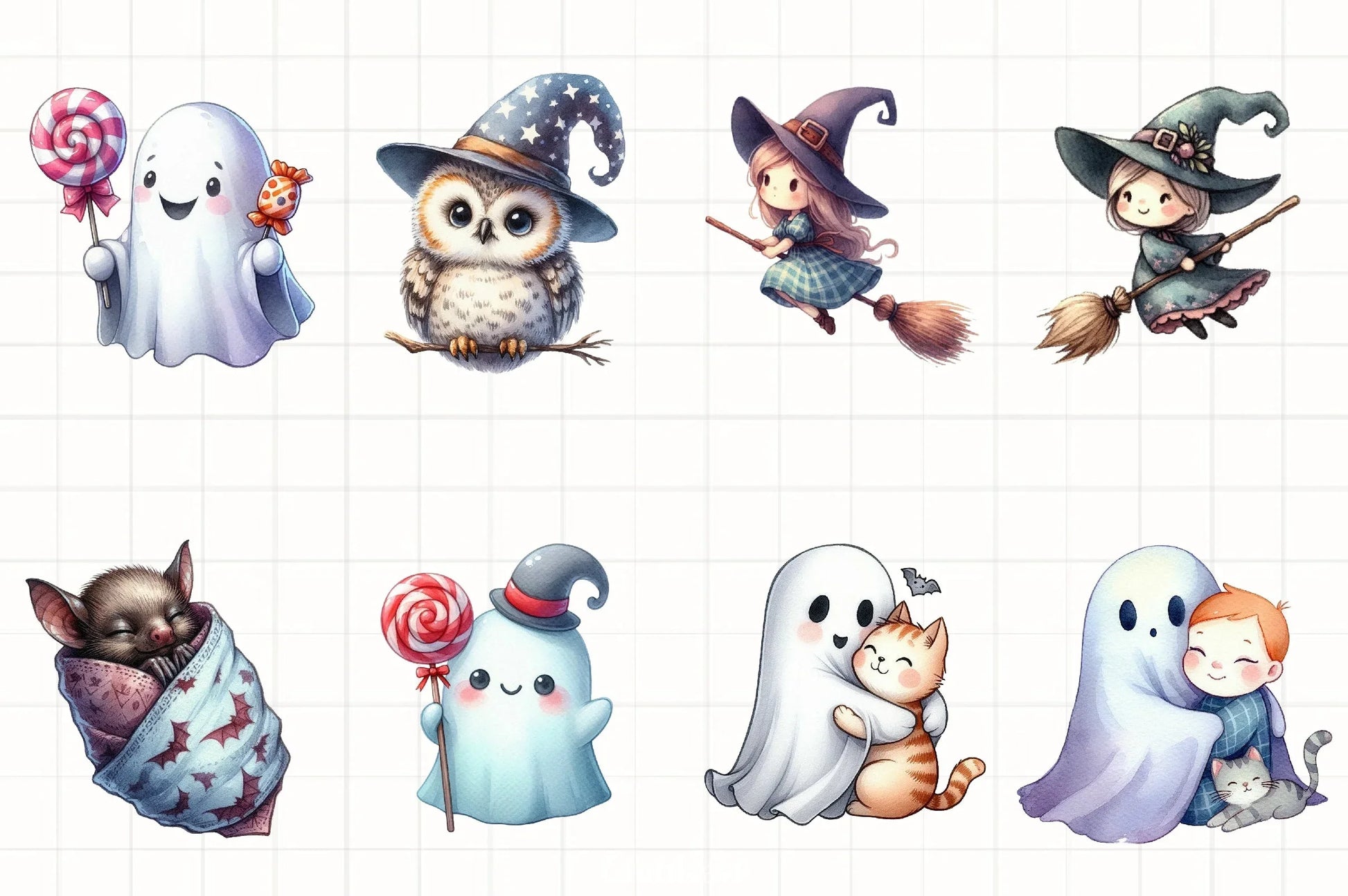 Cute Halloween Clipart Bundle 28 - CraftNest - Digital Crafting and Art