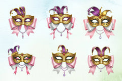 Mardi Gras Coquette Bow Clipart Bundle 5 - CraftNest - Digital Crafting and Art