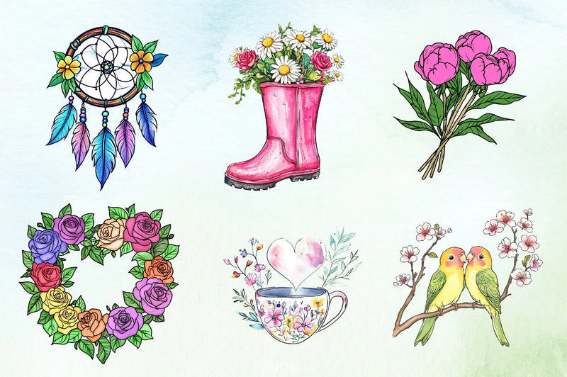 Spring Clipart Bundle 5 - CraftNest - Digital Crafting and Art