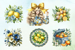 Mediterranean Beach Clipart Bundle - CraftNest - Digital Crafting and Art