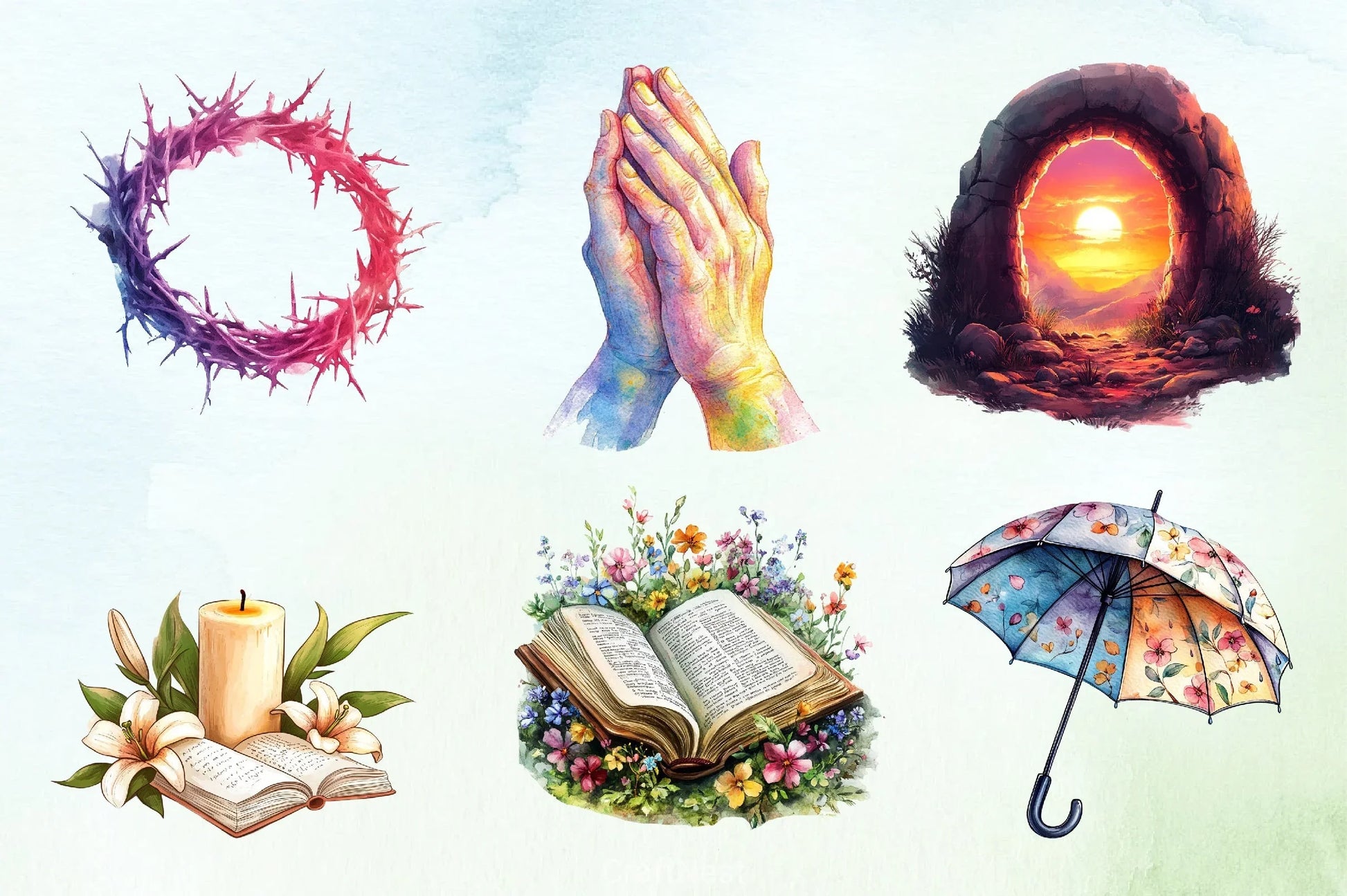 Christian Easter Clipart Bundle 1 - CraftNest - Digital Crafting and Art