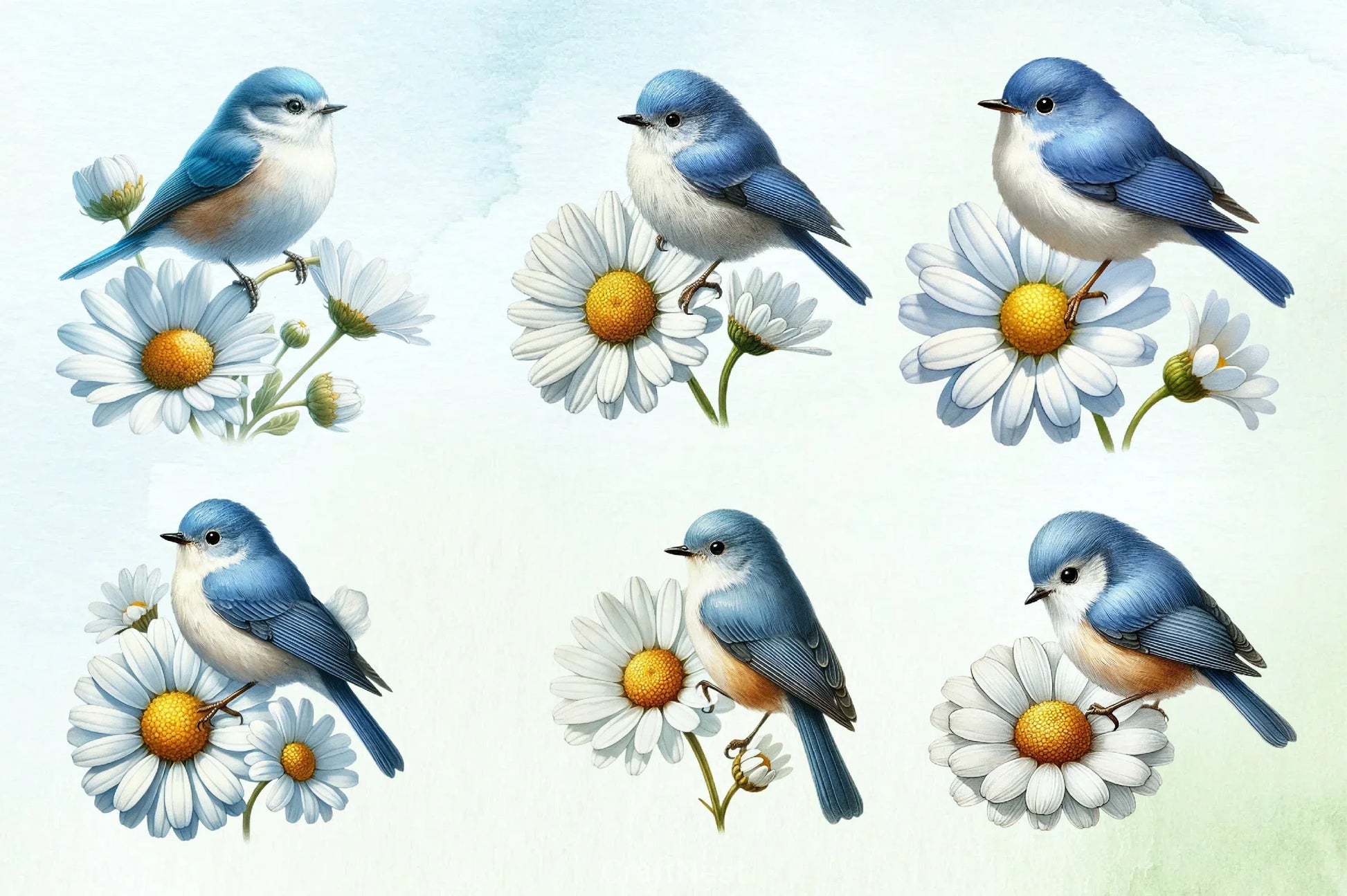 Spring Bluebird Clipart Bundle - CraftNest - Digital Crafting and Art