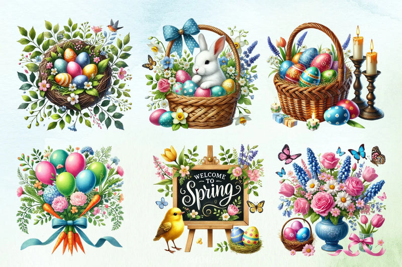 Easter Day Clipart Bundle 2 - CraftNest - Digital Crafting and Art