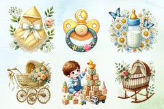 Spring Baby Clipart Bundle - CraftNest - Digital Crafting and Art