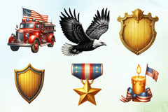 Honoring Heroes Clipart Bundle 5 - CraftNest - Digital Crafting and Art