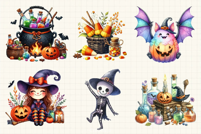 Happy Halloween Clipart Bundle 5 - CraftNest - Digital Crafting and Art