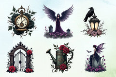 Gothic Spring Clipart Bundle - CraftNest - Digital Crafting and Art