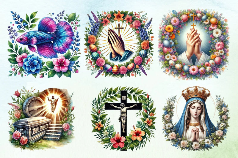 Christian Easter Clipart Bundle 4 - CraftNest - Digital Crafting and Art
