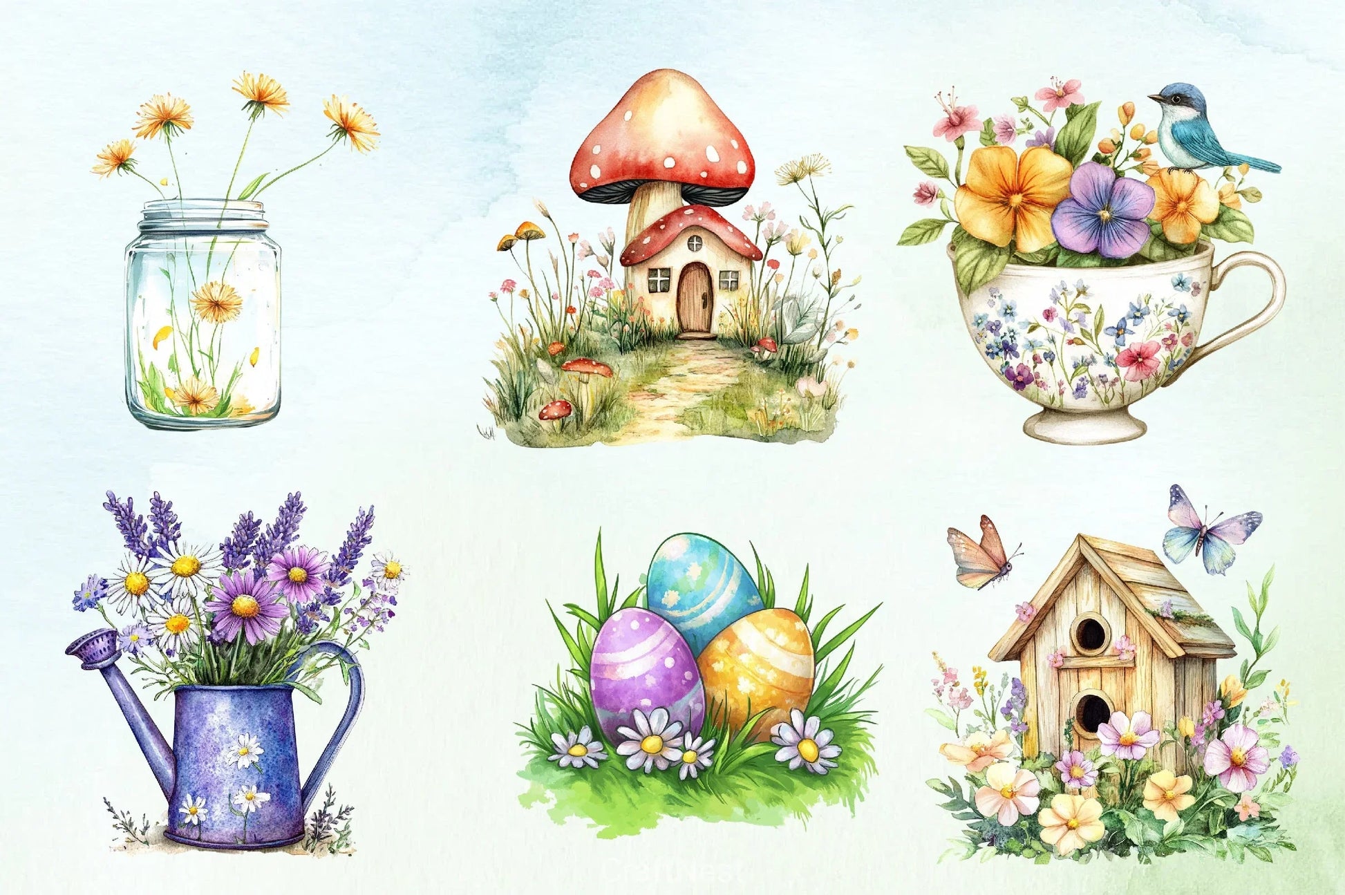 Welcome Spring Clipart Bundle 5 - CraftNest - Digital Crafting and Art