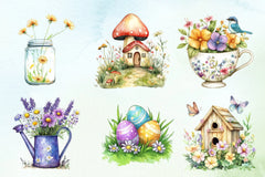 Welcome Spring Clipart Bundle 5 - CraftNest - Digital Crafting and Art