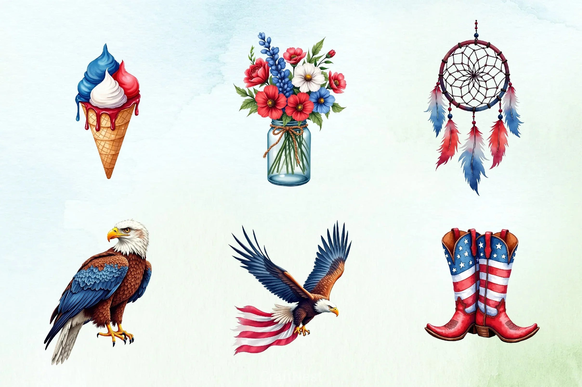 4th of July Clipart Bundle 13 - CraftNest - Digital Crafting and Art