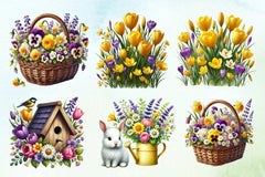 Spring Garden Clipart Bundle 3 - CraftNest - Digital Crafting and Art