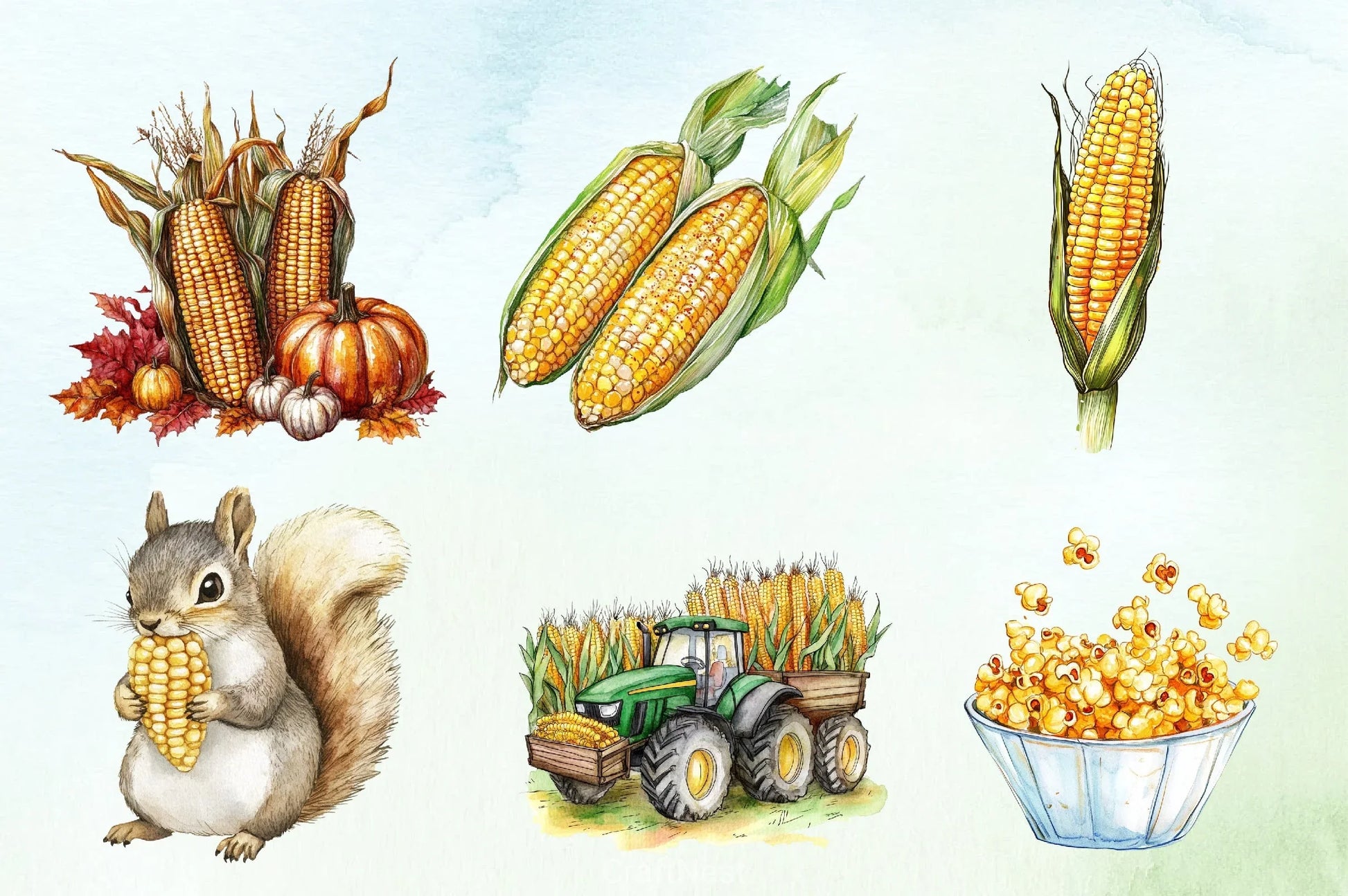 Corn Clipart Bundle - CraftNest - Digital Crafting and Art