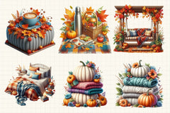 Cozy Fall Clipart Bundle - CraftNest - Digital Crafting and Art