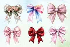Coquette Bow Clipart Bundle 3 - CraftNest - Digital Crafting and Art