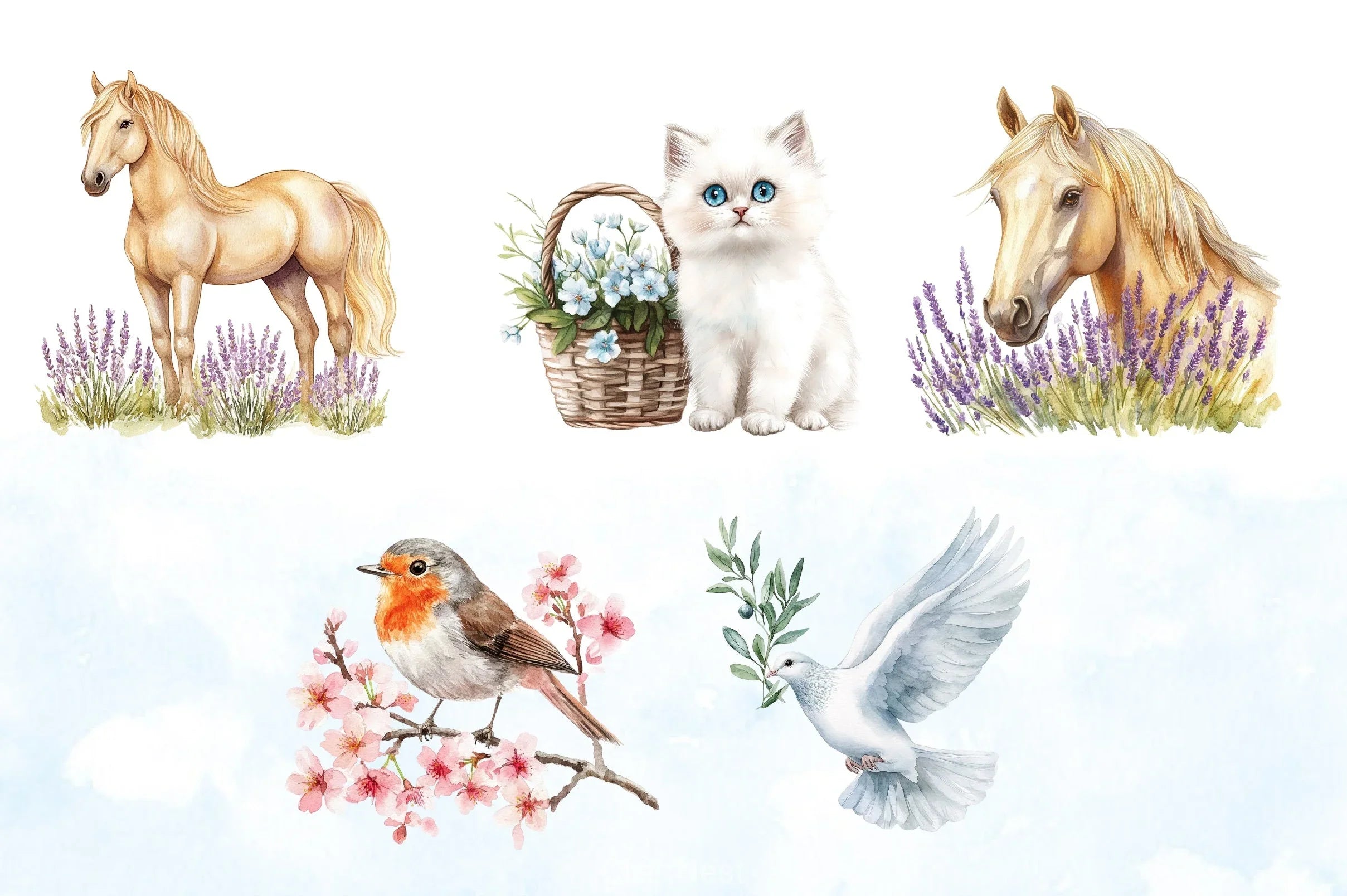 Spring Animals Clipart Bundle - CraftNest - Digital Crafting and Art