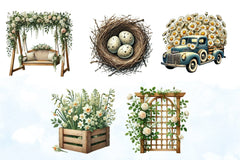 Cozy Spring Clipart Bundle - CraftNest - Digital Crafting and Art
