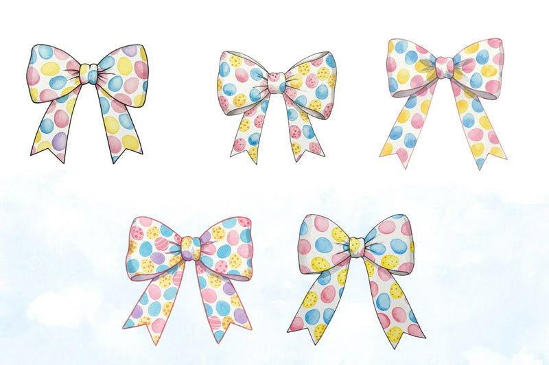 Easter Bow Clipart Bundle - CraftNest - Digital Crafting and Art