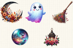 Beautiful Halloween Clipart Bundle 1 - CraftNest - Digital Crafting and Art