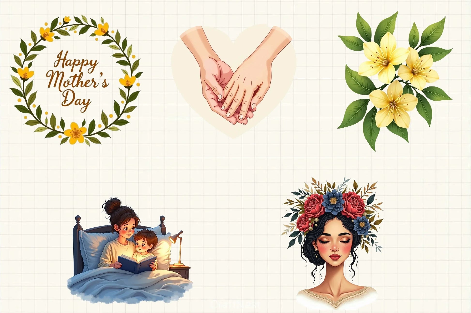 Mother's Day Clipart Bundle 4 - CraftNest - Digital Crafting and Art