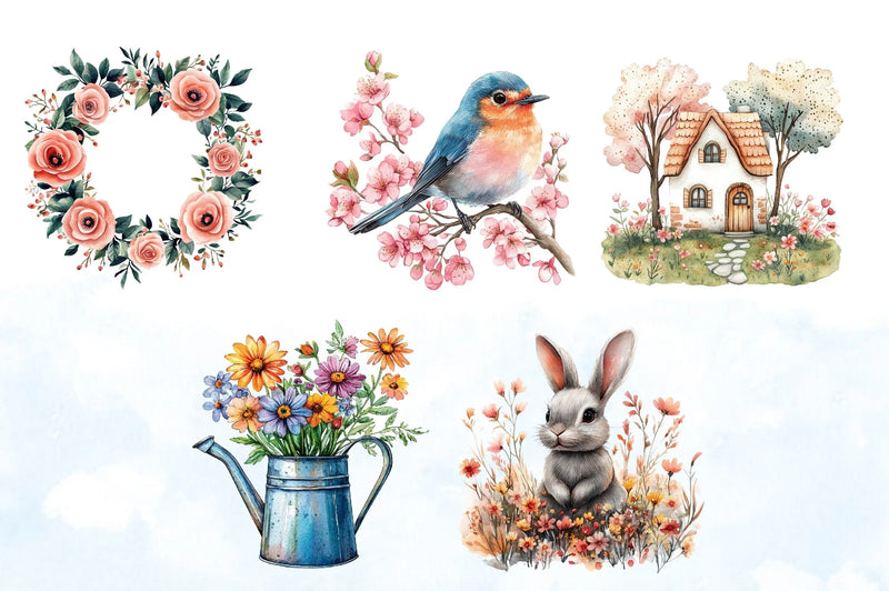 Spring Clipart Bundle 4 - CraftNest - Digital Crafting and Art