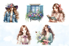 Sweet Cozy Spring Clipart Bundle - CraftNest - Digital Crafting and Art