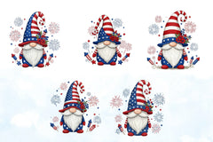 4th of July Gnomes Clipart Bundle 2 - CraftNest - Digital Crafting and Art