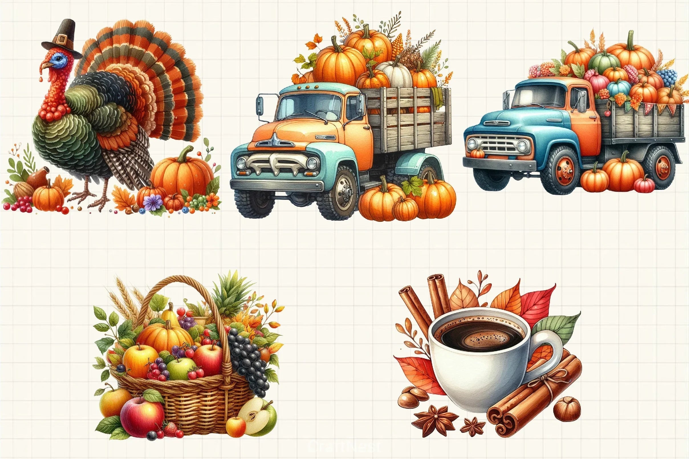 Fall Clipart Bundle - CraftNest - Digital Crafting and Art
