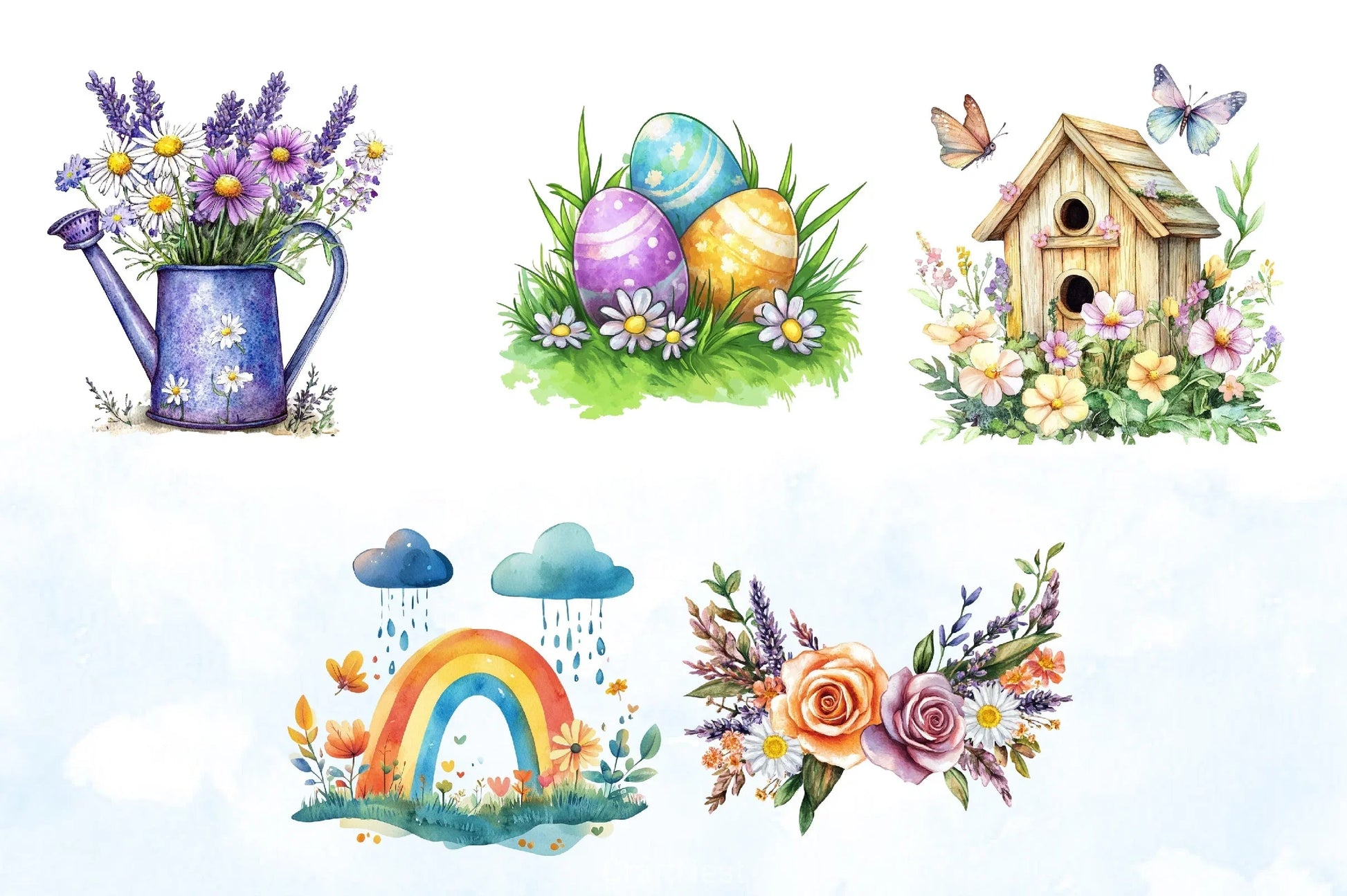 Welcome Spring Clipart Bundle 5 - CraftNest - Digital Crafting and Art