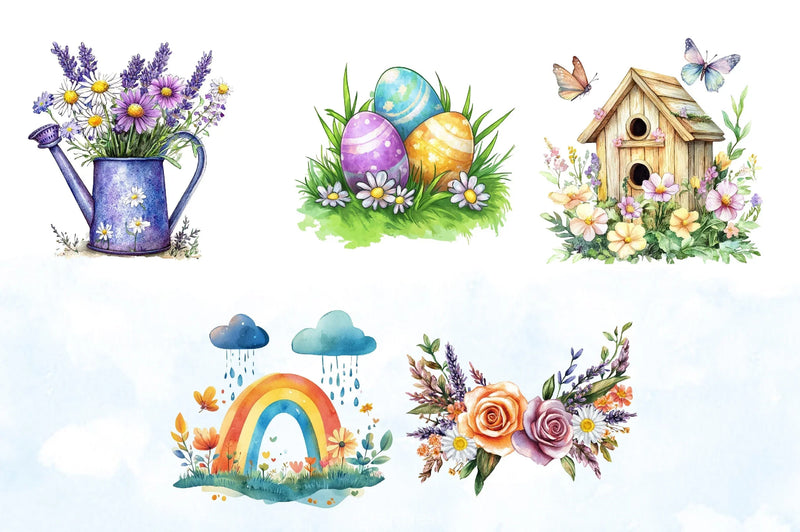 Welcome Spring Clipart Bundle 5 - CraftNest - Digital Crafting and Art