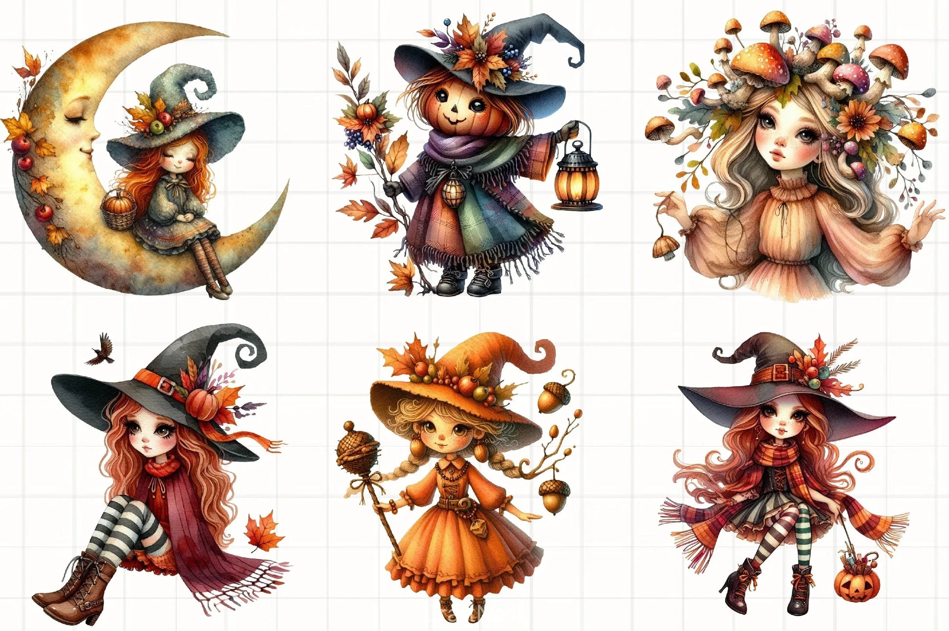 Autumn Doll Clipart Bundle - CraftNest - Digital Crafting and Art
