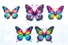 Magic Butterflies Clipart Bundle - CraftNest - Digital Crafting and Art