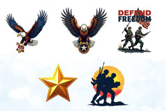 Military Tribute Clipart Bundle 1 - CraftNest - Digital Crafting and Art