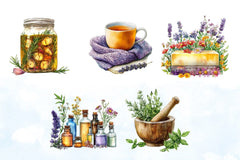 Natural Remedies Clipart Bundle 5 - CraftNest - Digital Crafting and Art