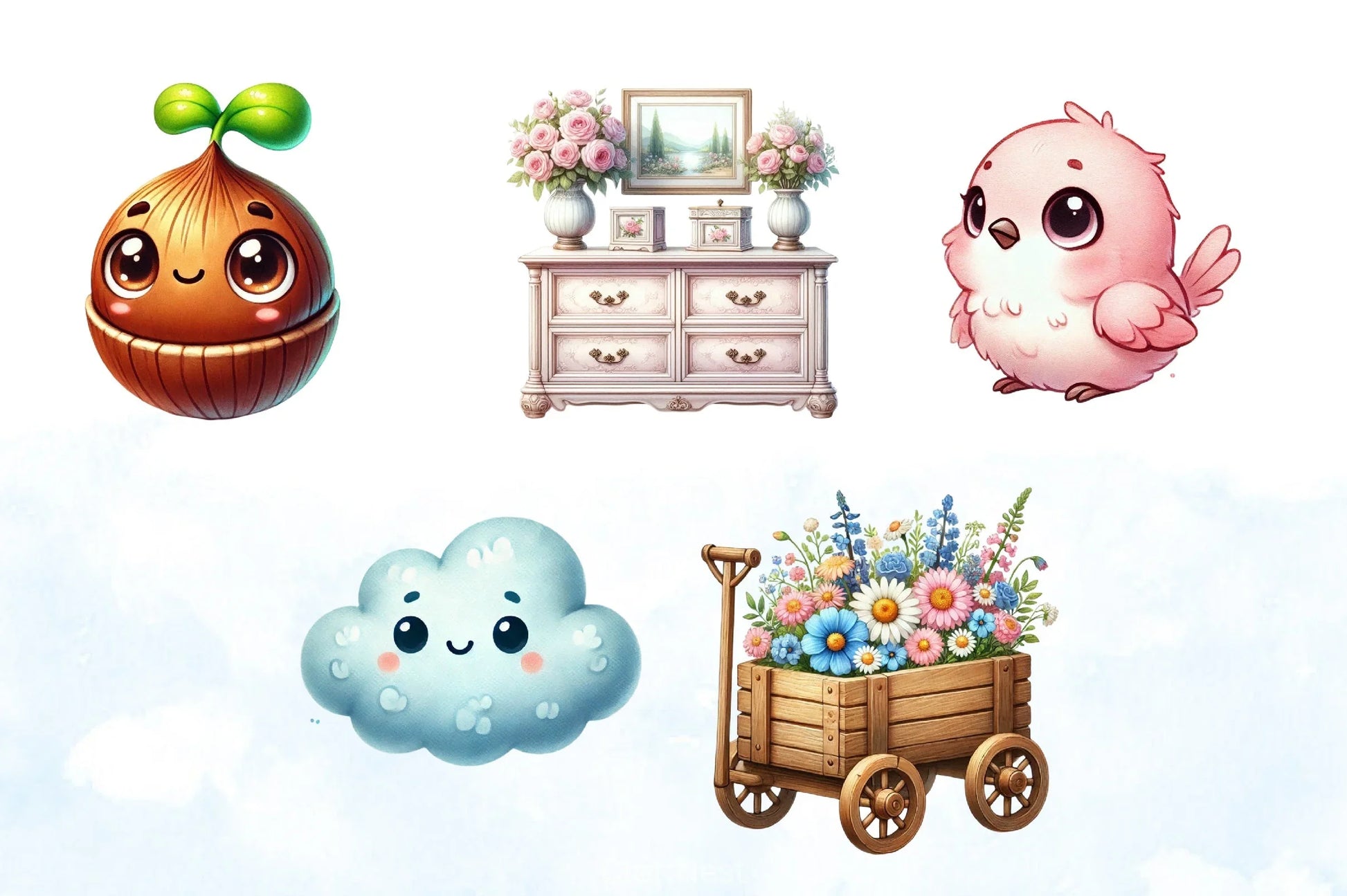 Happy Spring Clipart Bundle 5 - CraftNest - Digital Crafting and Art