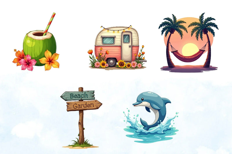 Spring & Summer Clipart Bundle 6 - CraftNest - Digital Crafting and Art