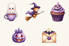 Lavender Halloween Clipart Bundle - CraftNest - Digital Crafting and Art