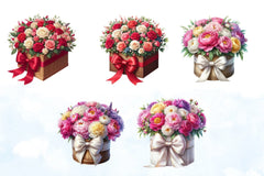Hatbox Flower Clipart Bundle - CraftNest - Digital Crafting and Art